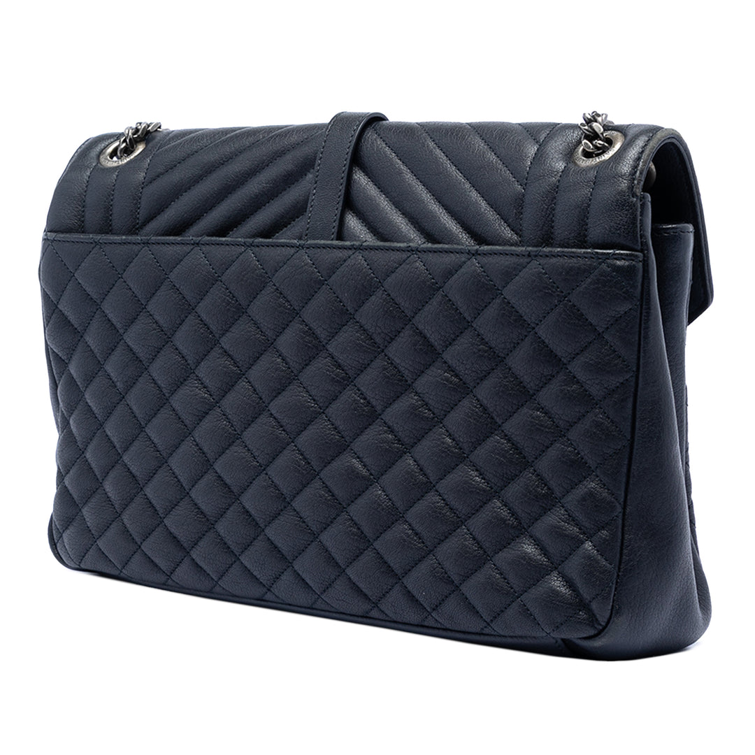 Triquilt College Sac Grand de mouton Bleu