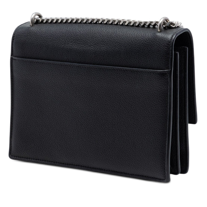 Saint Laurent Medium Cuir de veau grainé Monogram Sunset Sac porté croisé
