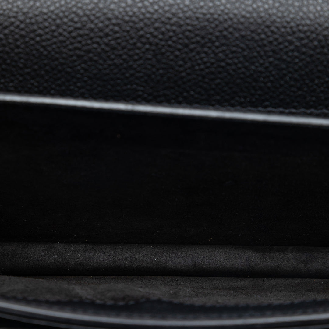 Saint Laurent Medium Cuir de veau grainé Monogram Sunset Sac porté croisé