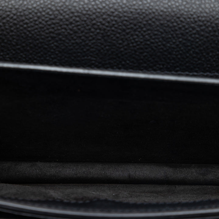 Saint Laurent Medium Cuir de veau grainé Monogram Sunset Sac porté croisé