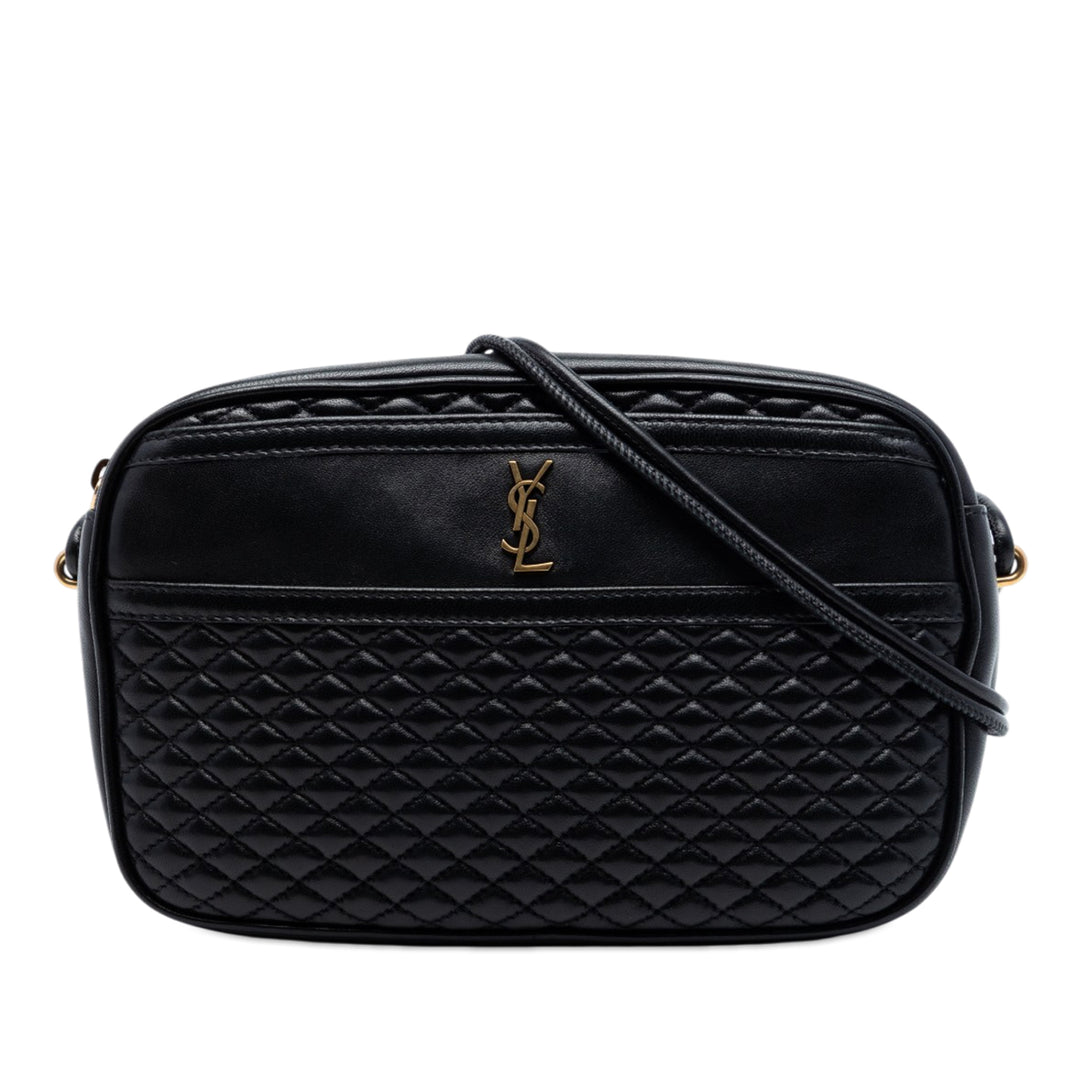 Saint Laurent Matelassé Cuir d’agneau Victoire Sac caméra