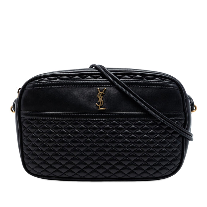 Saint Laurent Matelassé Cuir d’agneau Victoire Sac caméra