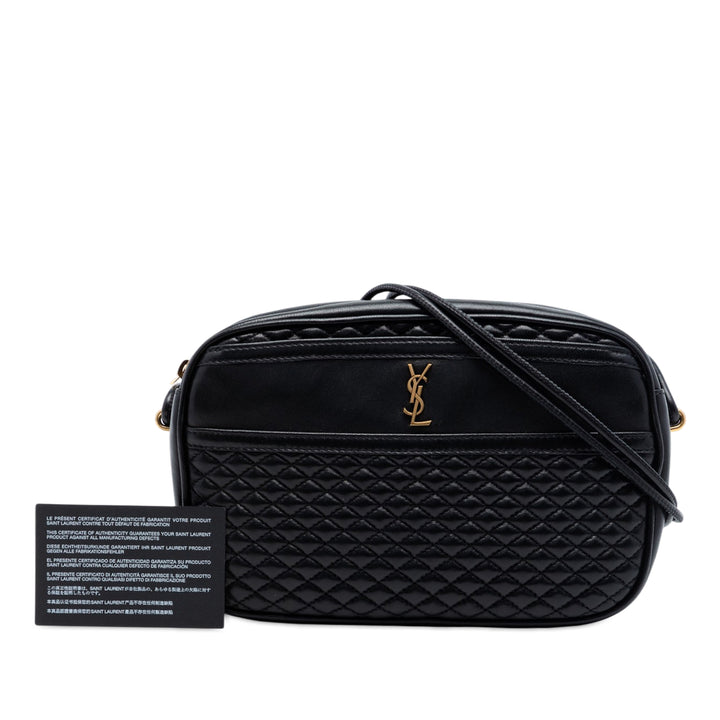 Saint Laurent Matelassé Cuir d’agneau Victoire Sac caméra