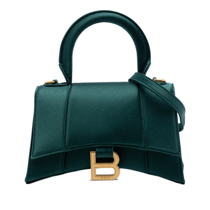 Balenciaga Satin Hourglass sac à anse supérieure XS