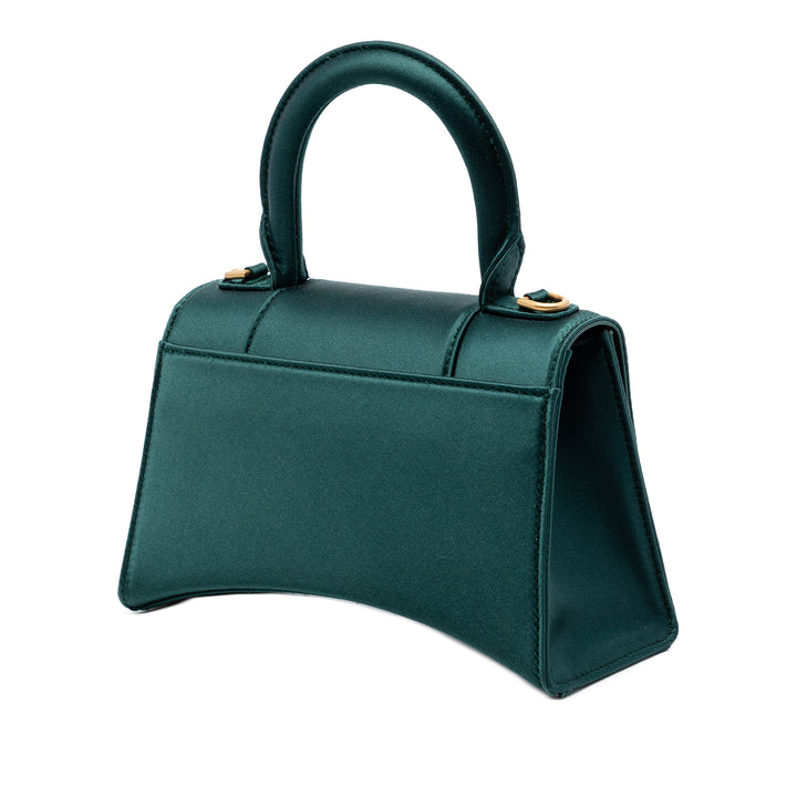 Balenciaga Satin Hourglass sac à anse supérieure XS