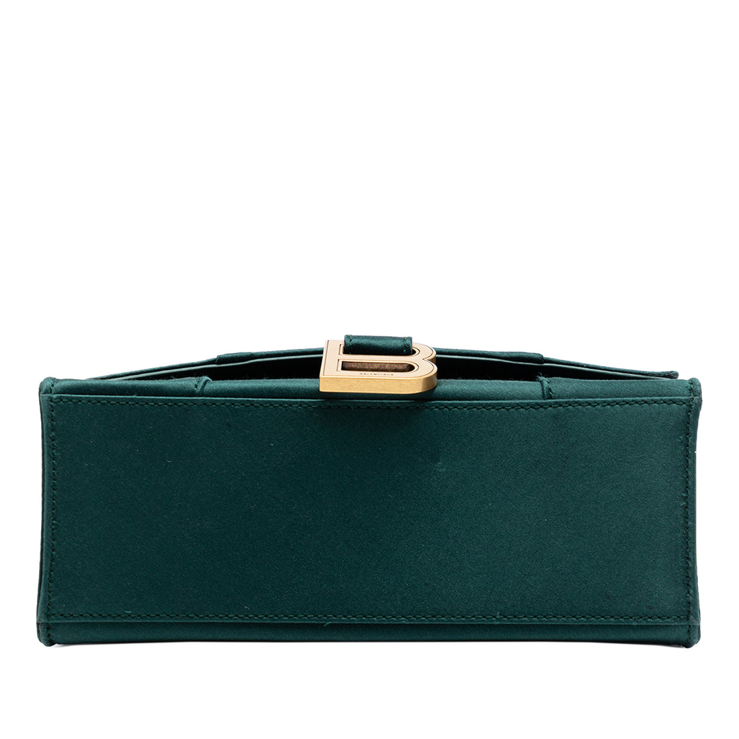 Balenciaga Satin Hourglass sac à anse supérieure XS