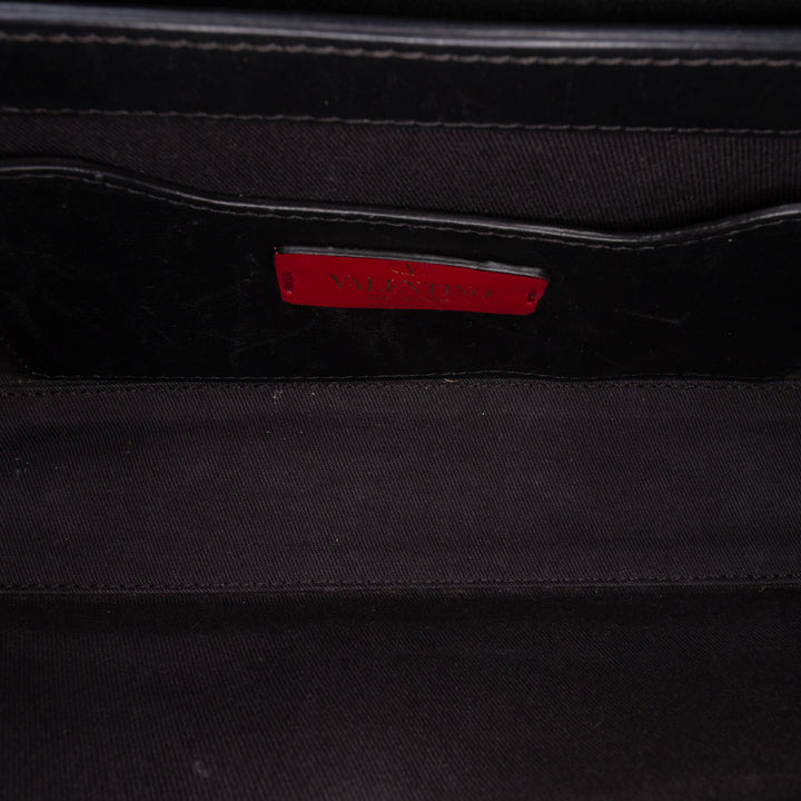 Rockstud Flip Lock Chaîne Sac Petit Noir
