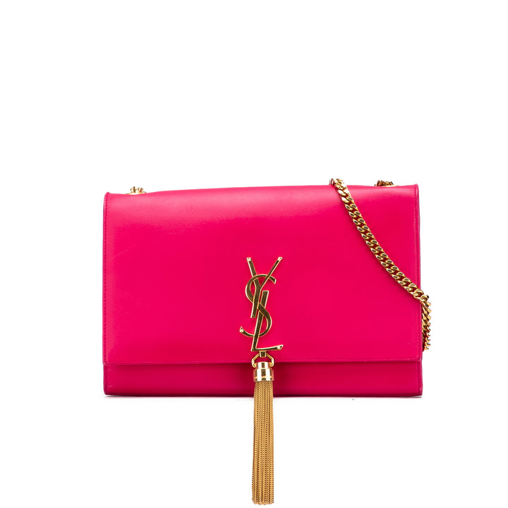 Saint Laurent Medium Smooth Cuir de veau Classic Monogram Kate Tassel Sac porté croisé