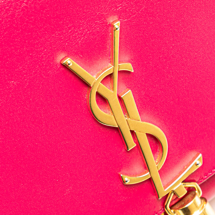 Saint Laurent Medium Smooth Cuir de veau Classic Monogram Kate Tassel Sac porté croisé