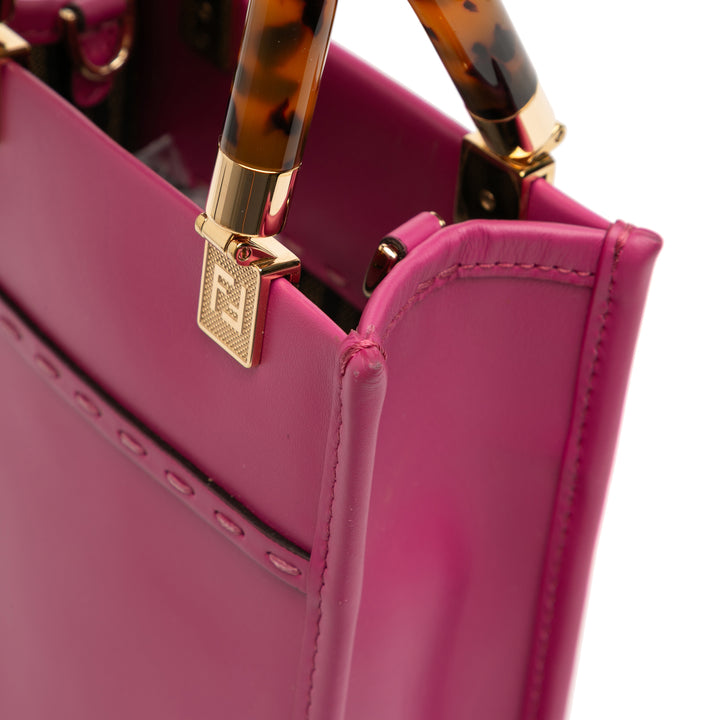 Fendi Mini Cuir Sunshine Shopper Cabas
