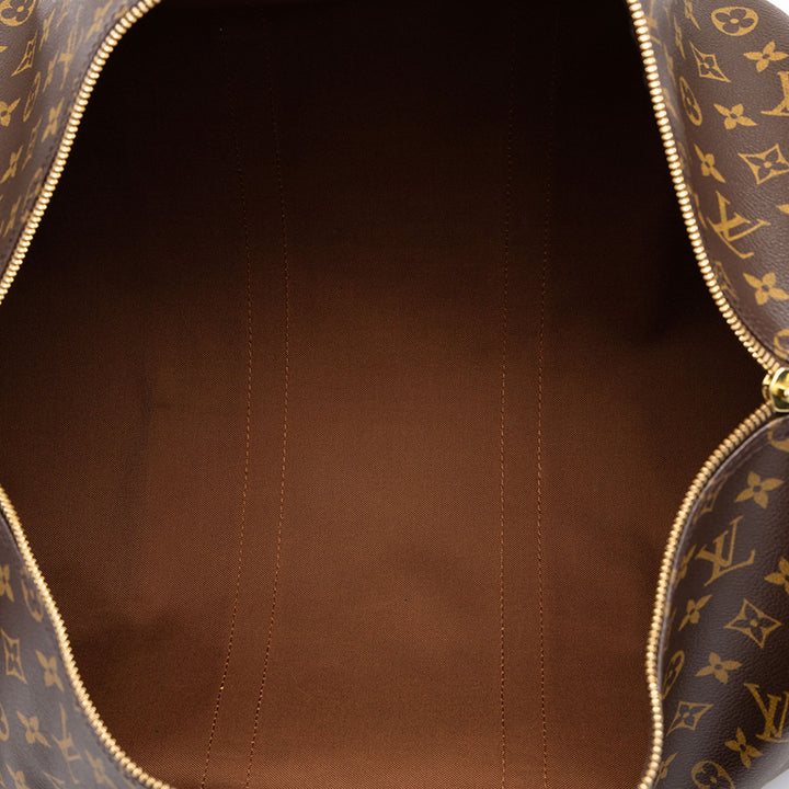 Louis Vuitton Sac de voyage Keepall 50 Monogram Marron – vue 4 – GABY PARIS