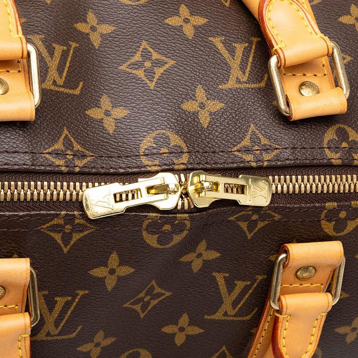 Louis Vuitton Sac de voyage Keepall 50 Monogram Marron – vue 6 – GABY PARIS