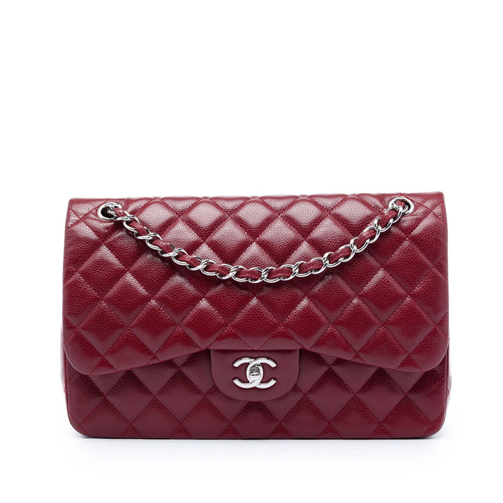 Chanel Jumbo Classic Caviar Double rabat
