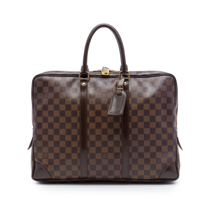 Louis Vuitton Porte Documents Voyage PM Toile Damier Ébène