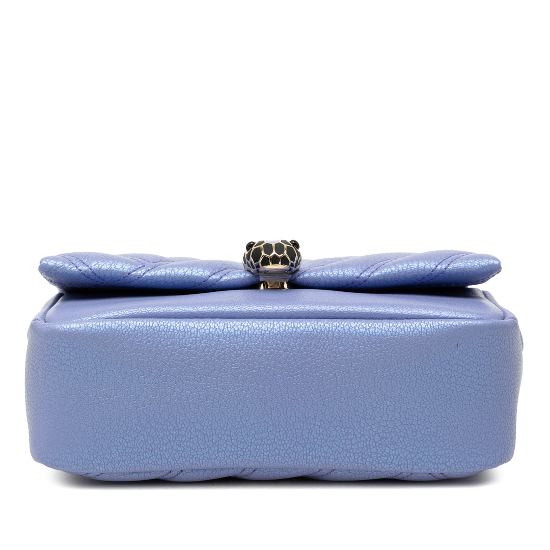 Bvlgari Serpenti Cabochon Chaîne Sac Cuir