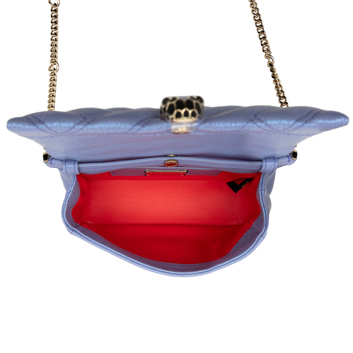 Bvlgari Serpenti Cabochon Chaîne Sac Cuir