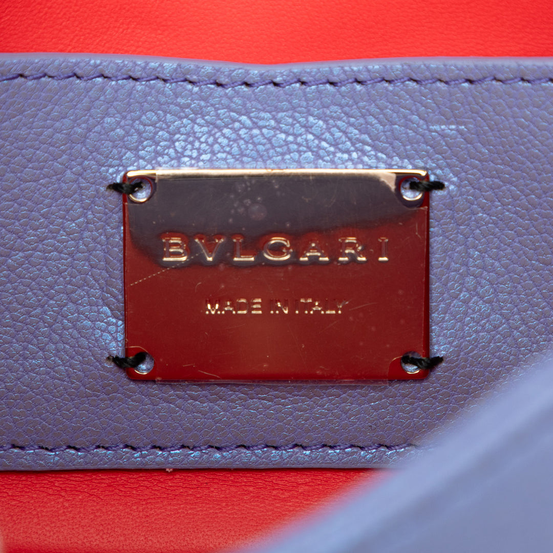 Bvlgari Serpenti Cabochon Chaîne Sac Cuir