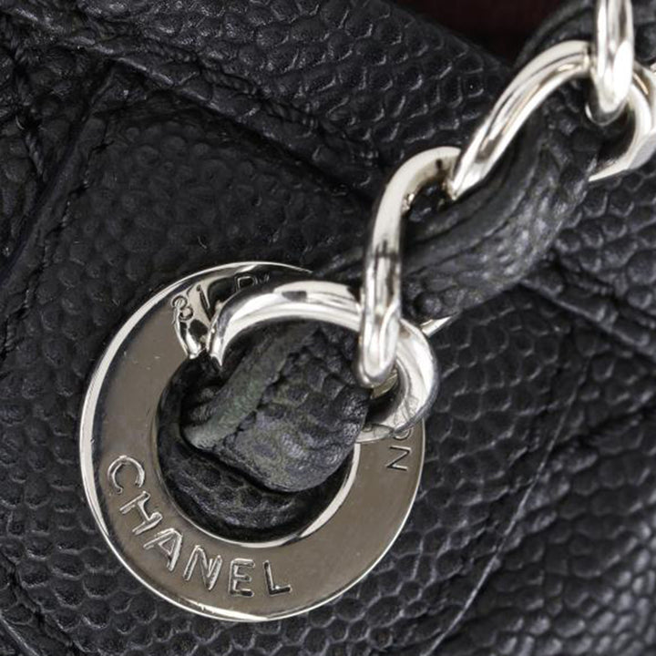 Matelassé Daily Cabas Moyen Cuir caviar Noir