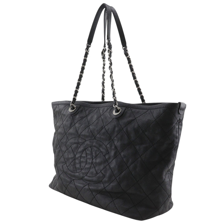 Matelassé Daily Cabas Moyen Cuir caviar Noir