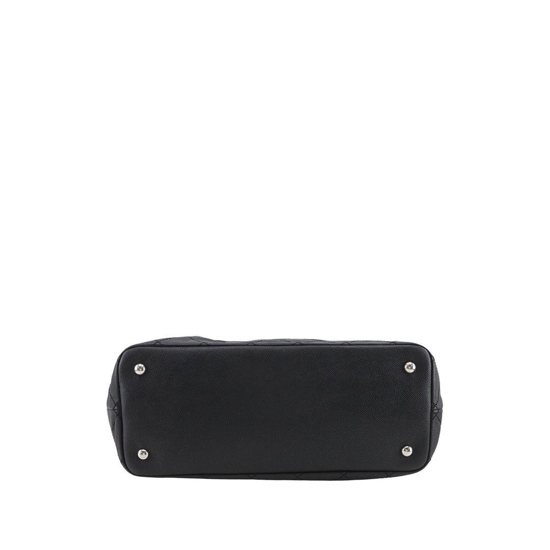 Matelassé Daily Cabas Moyen Cuir caviar Noir