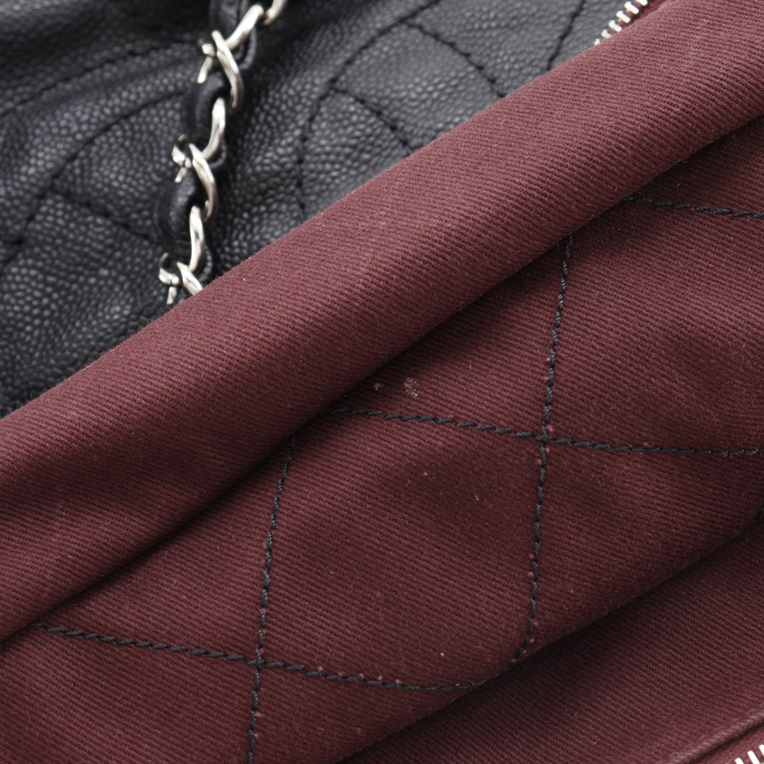 Matelassé Daily Cabas Moyen Cuir caviar Noir
