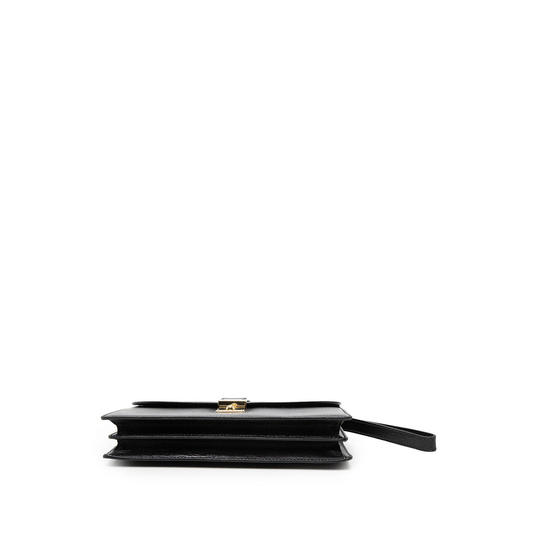 Gucci Cuir de veau Interlocking G Padlock Wristlet Pochette