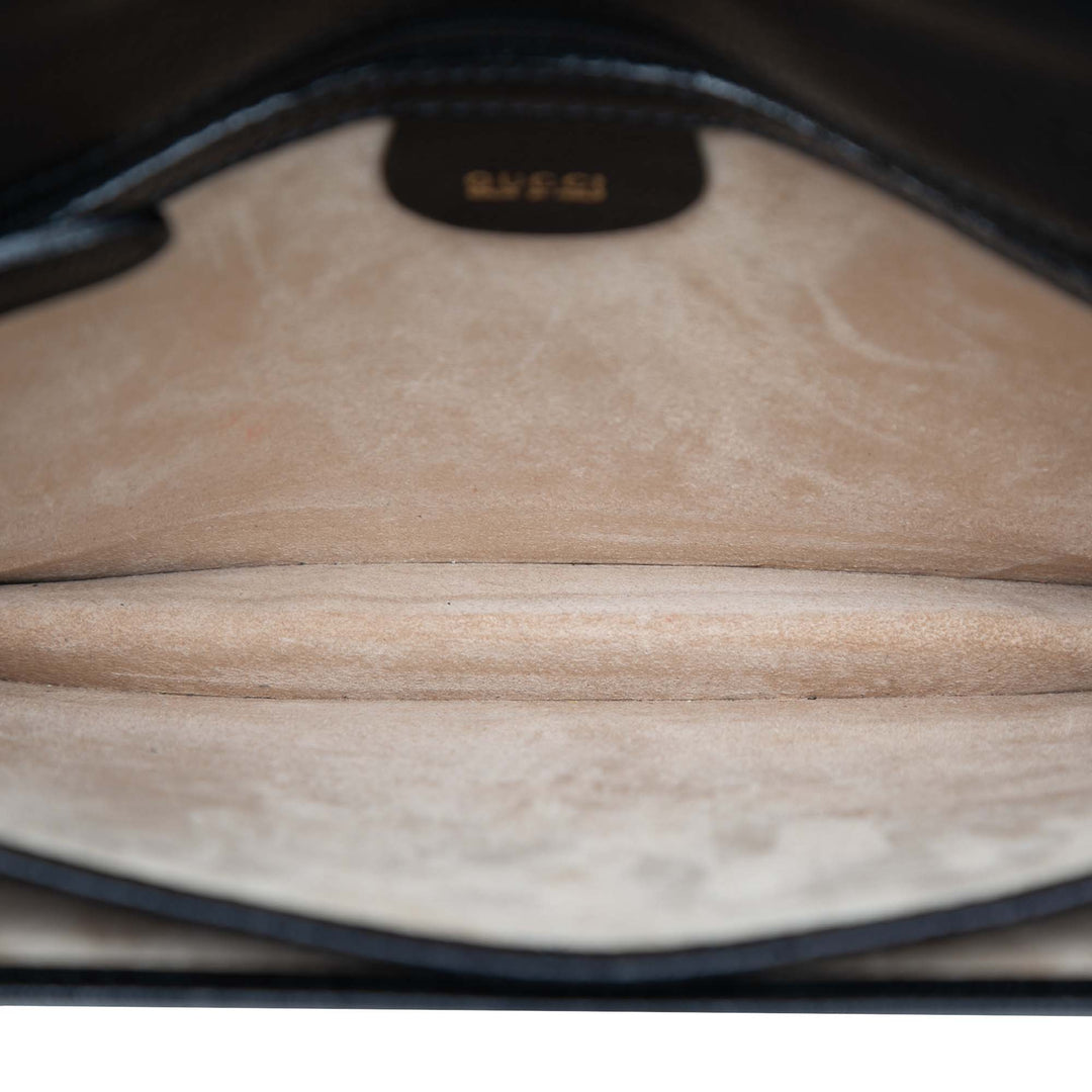 Gucci Cuir de veau Interlocking G Padlock Wristlet Pochette