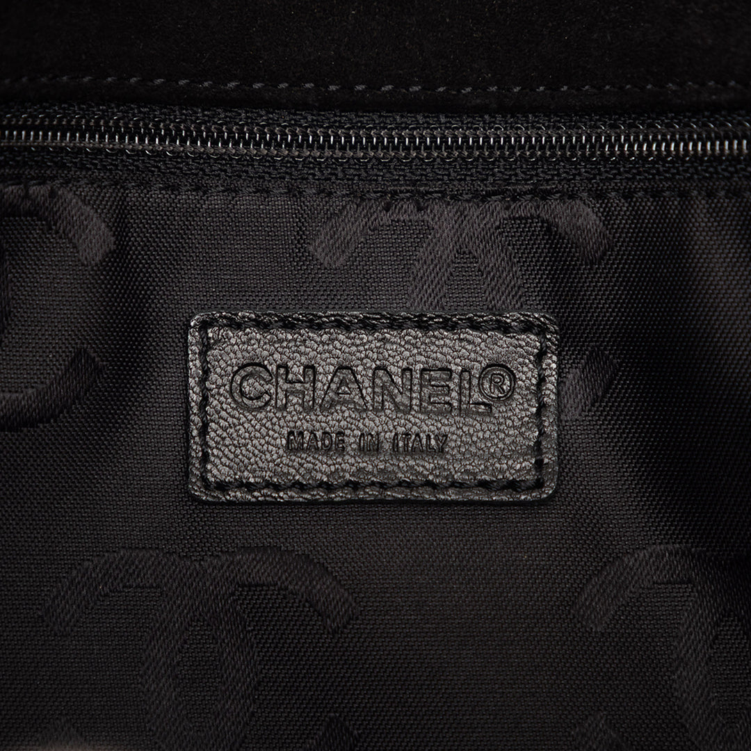 Chanel CC Surpiqué Daim Cabas