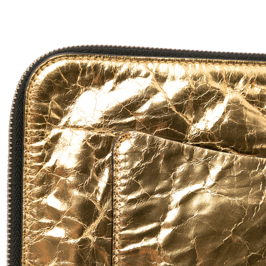 Chanel Metallic Cuir d’agneau Je Ne Suis Pas En Solde Pochette