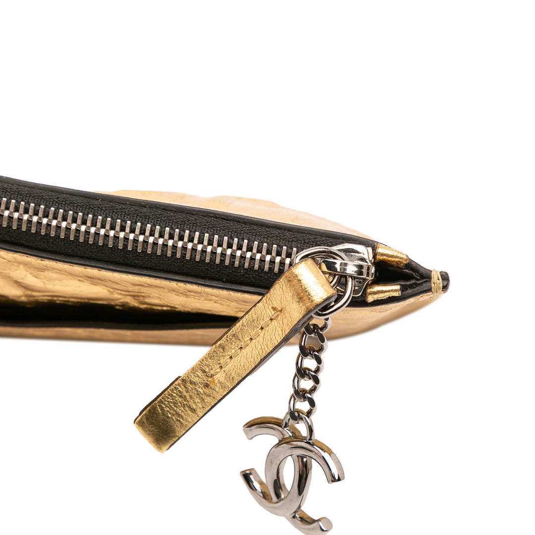 Chanel Metallic Cuir d’agneau Je Ne Suis Pas En Solde Pochette