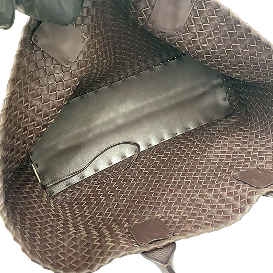 Bottega Veneta Medium Cuir d’agneau Intreccio Cabat Cabas