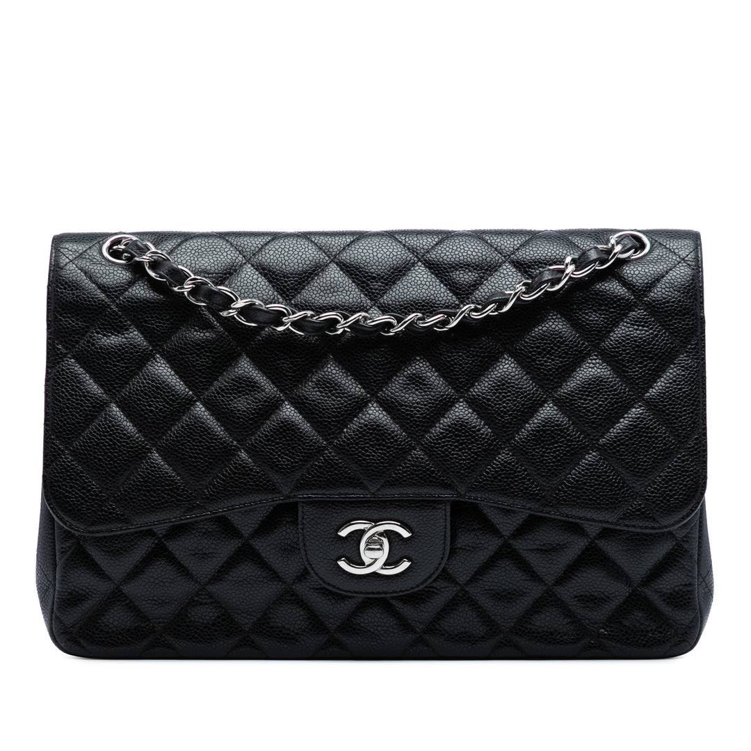 Chanel Jumbo Classic Caviar Double rabat Noir – GABY PARIS Authentique