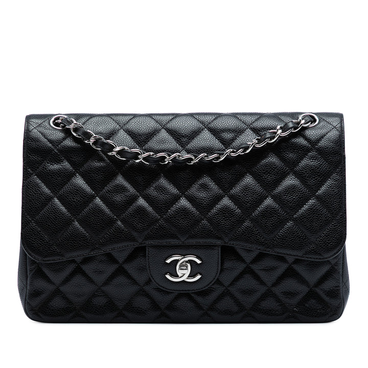 Chanel Jumbo Classic Caviar Double rabat Noir – GABY PARIS Authentique
