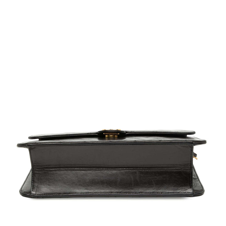 Chanel Medium CC Matelassé Cuir d’agneau Simple rabat