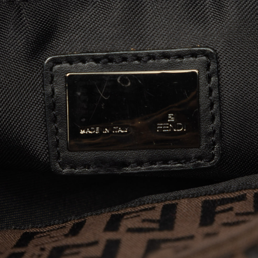 Fendi Sac à main Zucchino Marron – vue 5 – GABY PARIS