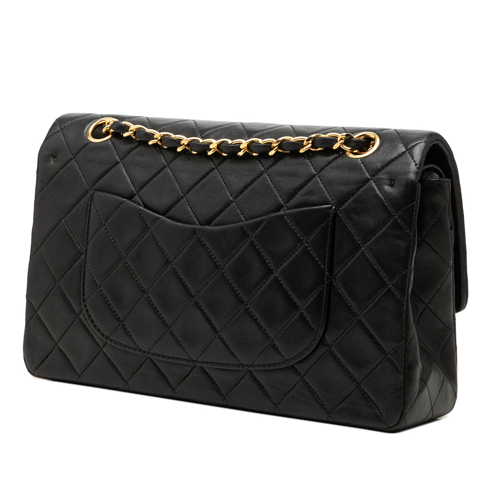 Chanel Classic Double rabat Moyen Cuir d'agneau Noir – vue 2 – GABY PARIS