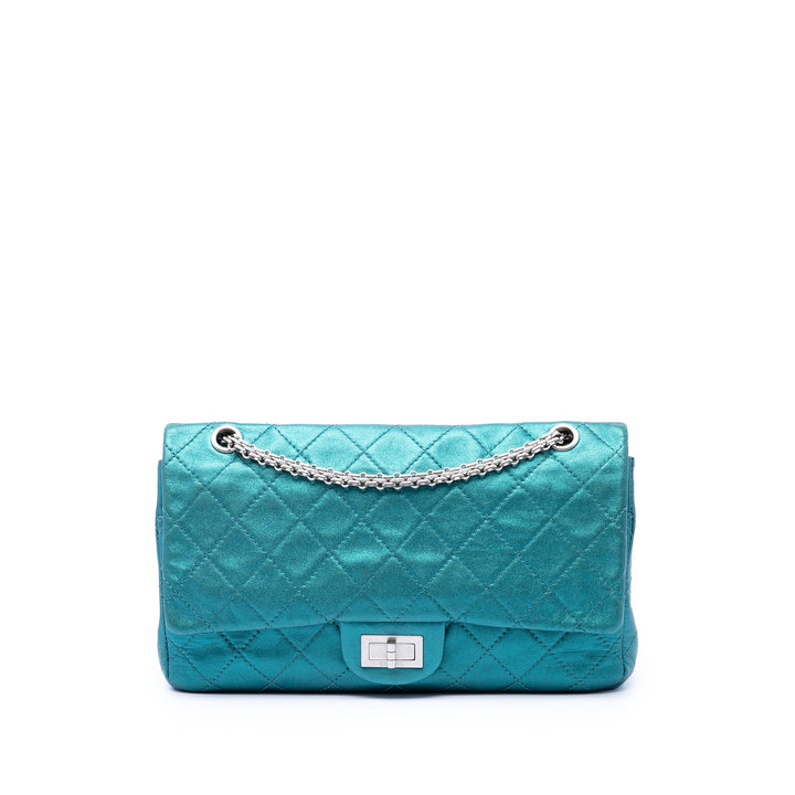 Chanel Matelassé Metallic Cuir d’agneau Reissue 2.55 Double rabat 227