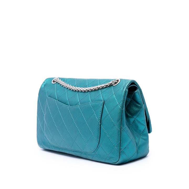 Chanel Matelassé Metallic Cuir d’agneau Reissue 2.55 Double rabat 227