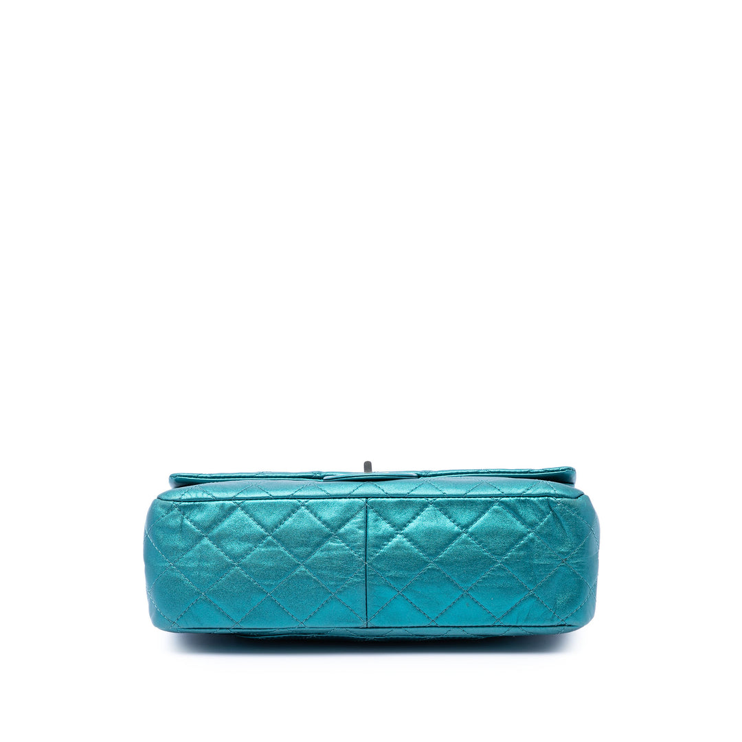 Chanel Matelassé Metallic Cuir d’agneau Reissue 2.55 Double rabat 227