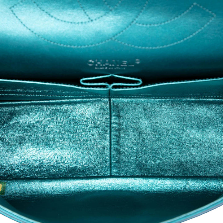 Chanel Matelassé Metallic Cuir d’agneau Reissue 2.55 Double rabat 227