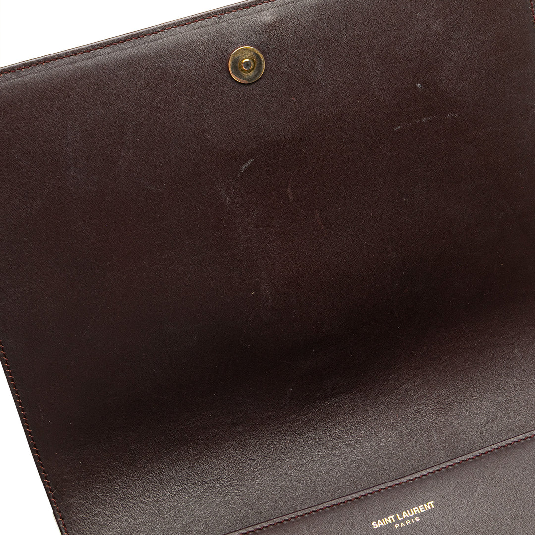 Saint Laurent Medium Cuir Monogram Universite Bag Rouge