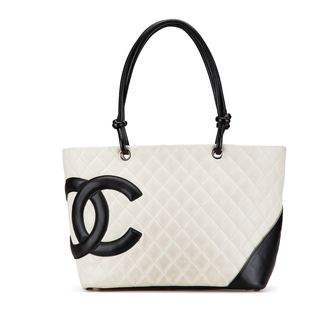 Chanel Large Cambon Ligne Tote White - GABY PARIS