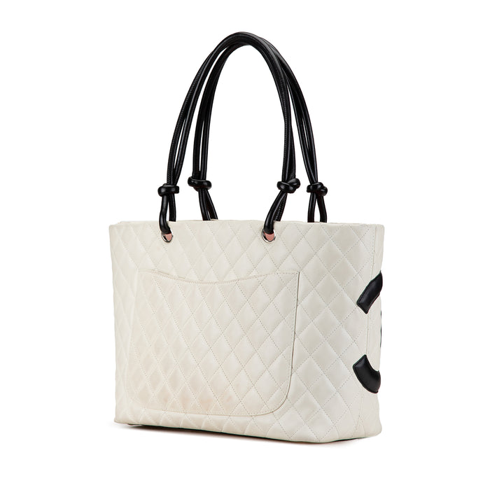 Chanel Large Cambon Ligne Tote White - GABY PARIS