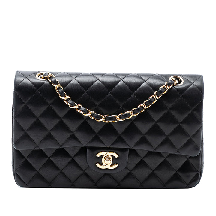 Chanel Medium Classic Cuir d’agneau Double rabat