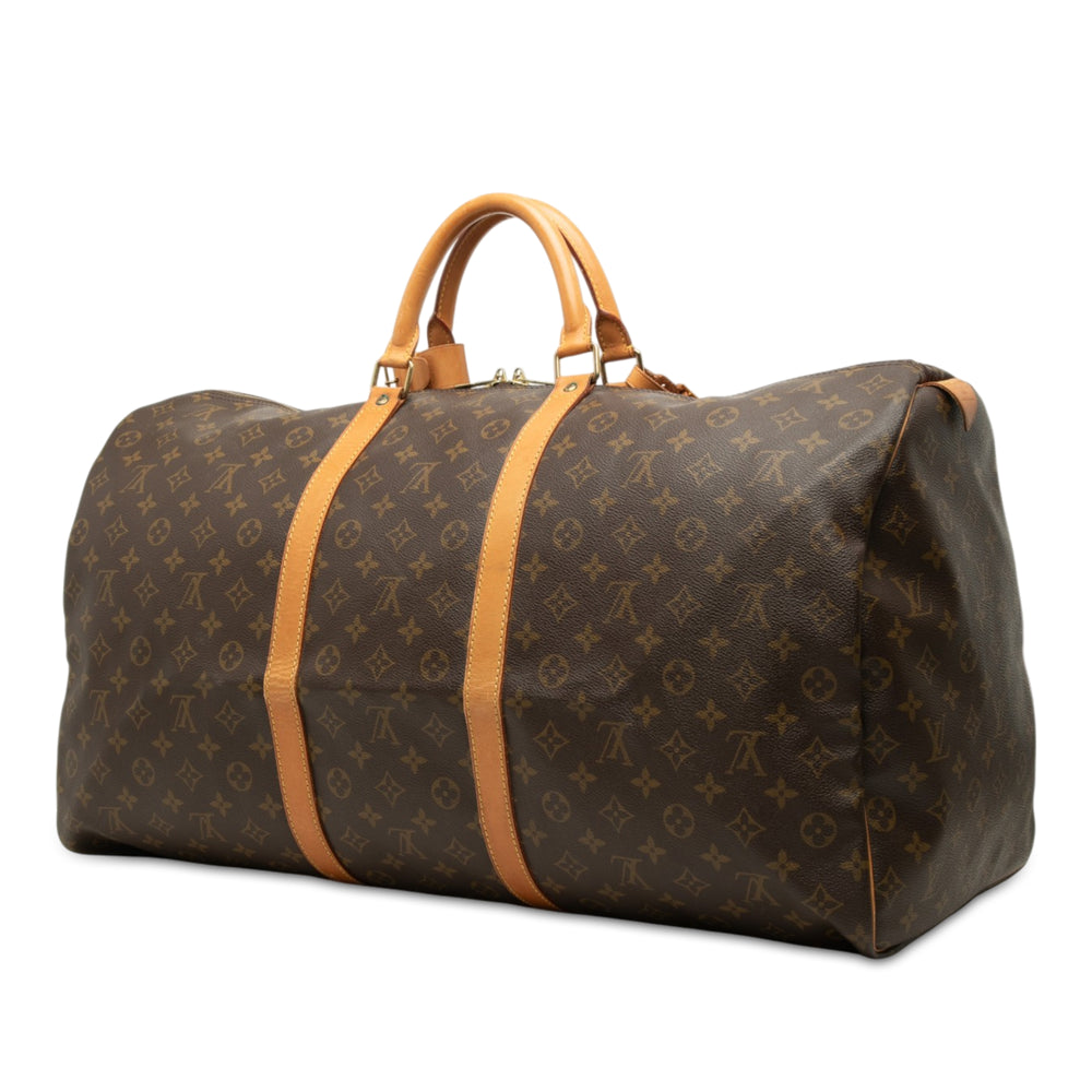 Louis Vuitton Keepall 60 Monogram Marron – vue 2 – GABY PARIS