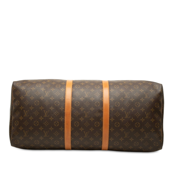 Louis Vuitton Keepall 60 Monogram Marron – vue 3 – GABY PARIS