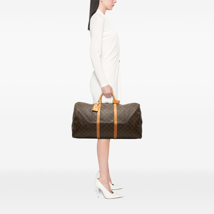 Louis Vuitton Keepall 60 Monogram Marron – vue 8 – GABY PARIS