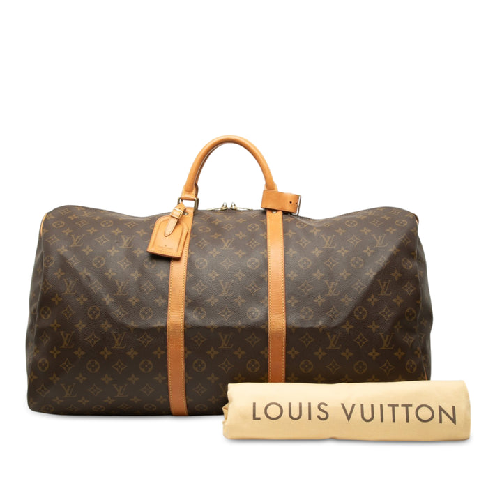 Louis Vuitton Keepall 60 Monogram Marron – vue 9 – GABY PARIS