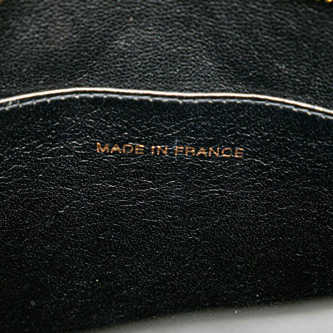 Caviar Medallion Tote Black - Gaby Paris