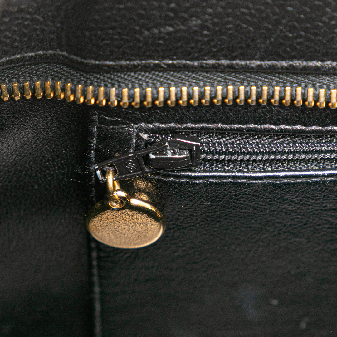 Caviar Medallion Tote Black - Gaby Paris